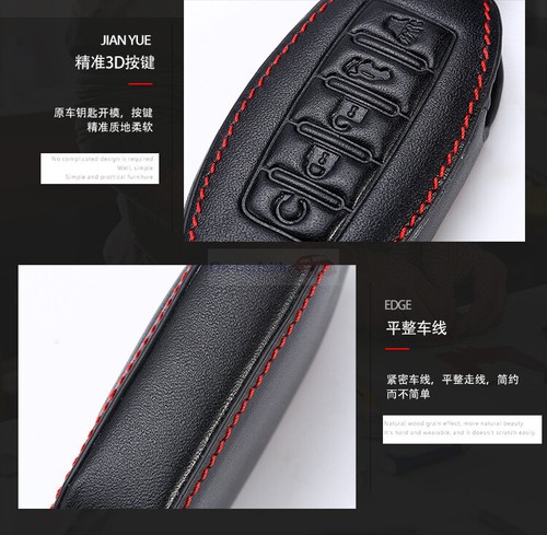 Funda de cuero con llavero remoto de 5 botones Fit Nissan Altima Murano Sentra - Imagen 5 de 8