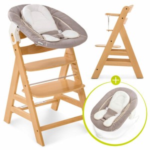 Hauck Alpha Plus Baby Hochstuhl Set 3 Tlg Newborn Set Ab Geburt Nutzbar Natur Ebay