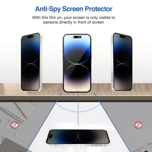 MXT Premium Privacy Screen Protector for iPhone 16 15 14 13 12 11 Plus Pro Max - Picture 2 of 8