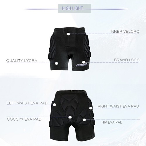 Niños Niñas Pantalones Acolchados EVA Acolchado Rodillo Skate Online Pantalones Cortos de Snowboard - Imagen 17 de 21