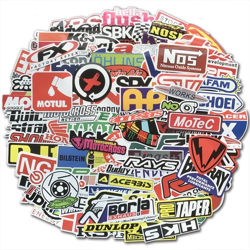 Paquete de 320 calcomanías de vinilo JDM para casco de carreras de motocross ATV - Imagen 3 de 10