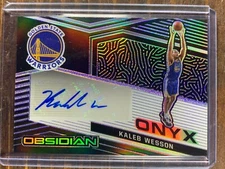 Kaleb Wesson Basketball Card #ONY-KWE Panini Obsidian Warriors Auto /149 NBA SP