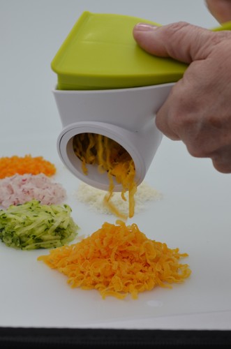 Neat Ideas Rotate & Grate - Turning Hand Grater 2 x drums coarse & fine cheese - Picture 2 of 6