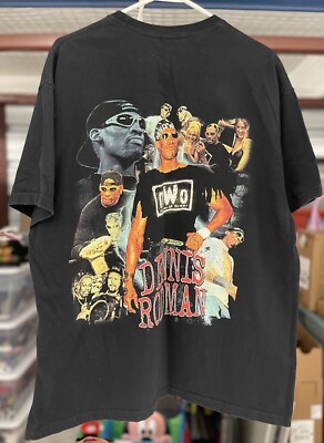 Vintage Style Dennis Rodman NWO Wrestling Tee Shirt Double Vintage Style Dennis Rodman NWO Wrestling Tee Shirt Double