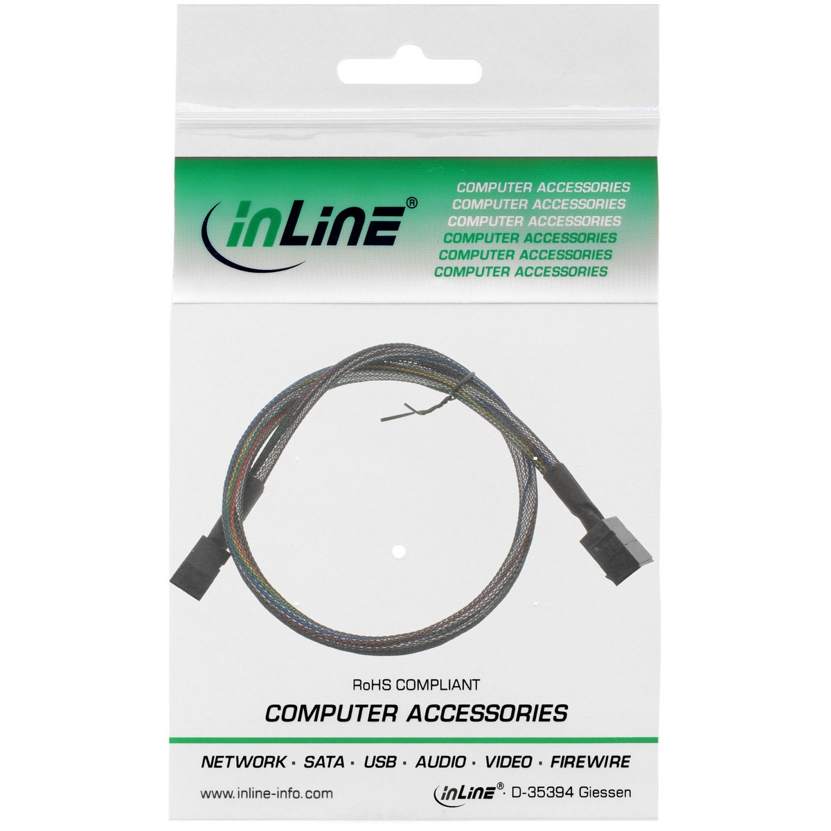 27625A InLine Mini-SAS HD Kabel SFF-8643 zu mit Sideband 0