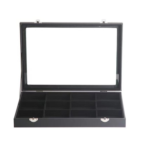 Schmuck Aufbewahrungsbox schwarz Display Halter Armband Ohrringe Halskette Organizer - Bild 8 von 24