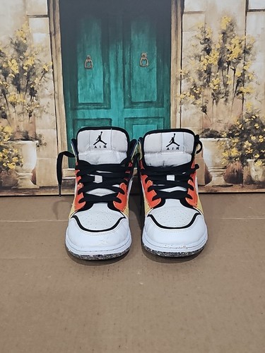Air Jordan Air Jordan 1 Mid SE GS 'Tela multicolore' DV1316-100 taglia 7 anni - Foto 2 di 8