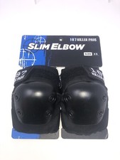 187 Killer Pads Skateboard Black Slim Elbow Pads Size Extra Small BRAND NEW