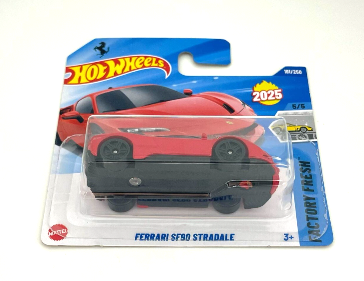 Hot Wheels 2025 Case-J FERRARI SF90 STRADALE SHORT CARD with