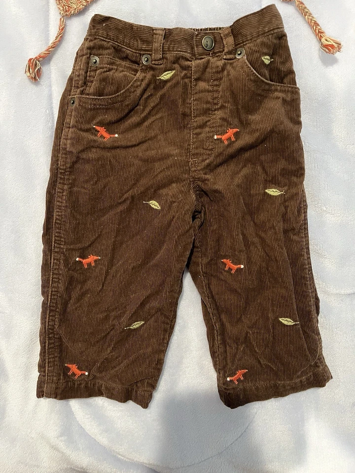 Pantalones de zorro vintage Gymboree 12-18 meses sombrero mezcla de senderos raros en muy buen estado Foto 2 de 4