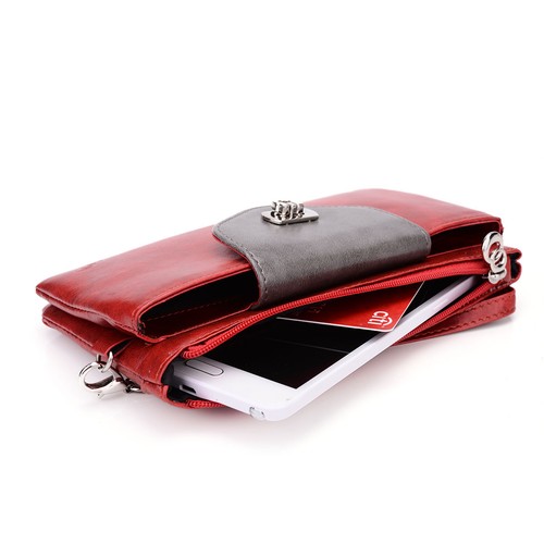 KroO Borsa a portafoglio universale con catena adatta a smartphone fino a 6,3 pollici - Foto 91 di 96
