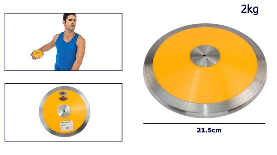 Disco De Competición Y Entrenamiento Para Lanzamiento De Disco Peso De 2kg DFH