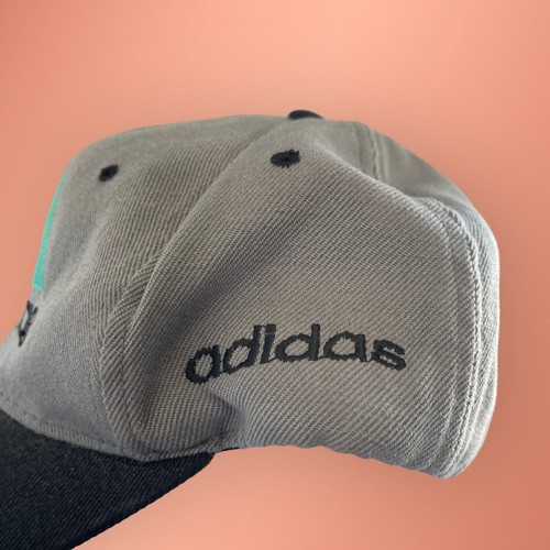 Vintage 90s Adidas Hat OSFA Snapback Adjustable Embroidered Rainbow Logo - Picture 3 of 6