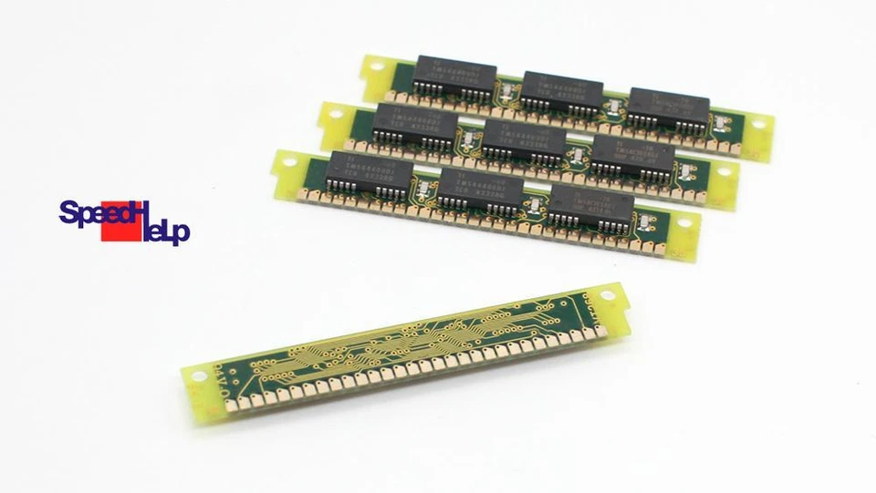 Simm 4MB Ti TMS44400DJ- RAM 4x1MB 30-POL Pin 4 MB For 80286 80386 486 386 286 - Image 3 of 3