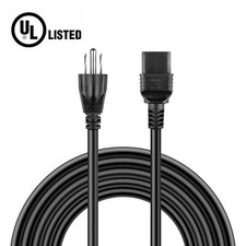 6ft Heavy Duty Power Cord NEMA 5-15P to C19 14AWG For PDUS and Network Equipment