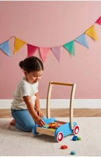 Toylife Wooden Baby Walker With Blocks RRP 49.99