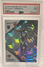 2018 Mitchell Robinson RC Cubic #/50 Panini Revolution PSA 9 Pop 2 Only 2 Higher