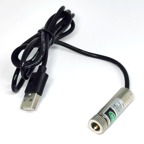 USB 638nm/650nm/450nm/520nm Red Blue Green Dot/Line/Cross Laser Module +Heatsink - Bild 13 von 14