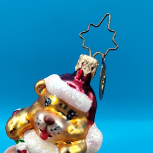 Vtg Christopher Radko Little Gem Peek A Boo Stocking Christmas Ornament - Picture 11 of 14