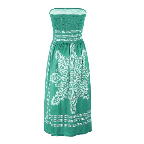 Women's Summer Stretchy Bandeau Mini Dress Strapless Beach Cover up Dresses SIZE - Picture 56 of 66