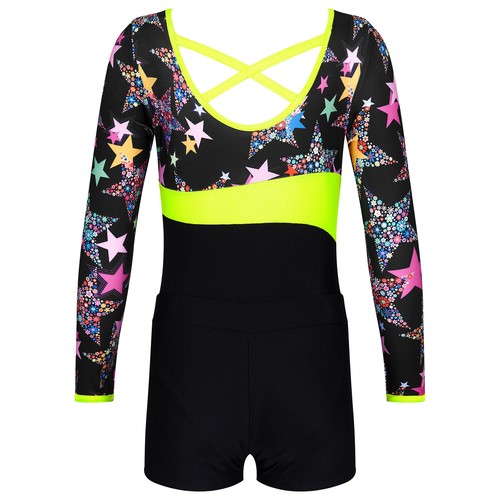 KIds Niñas Gimnasia Digital Leotardo Pantalones Cortos Atlético Biketard Ballet Ropa de Baile - Imagen 5 de 63