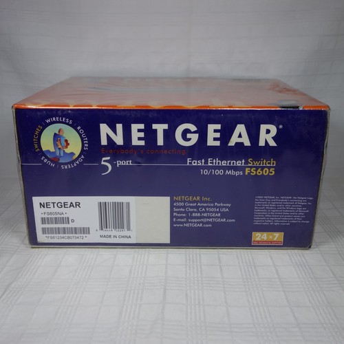 Netgear 5-Port Fast Ethernet Switch 10/100 Mbps FS605 New Sealed NIB - 1 - Picture 8 of 8