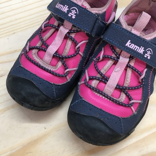 Kamik Sandalen Kinder 13 Mädchen Electro 2 sportlich geschlossene Zehe Fischer blau rosa - Bild 4 von 15