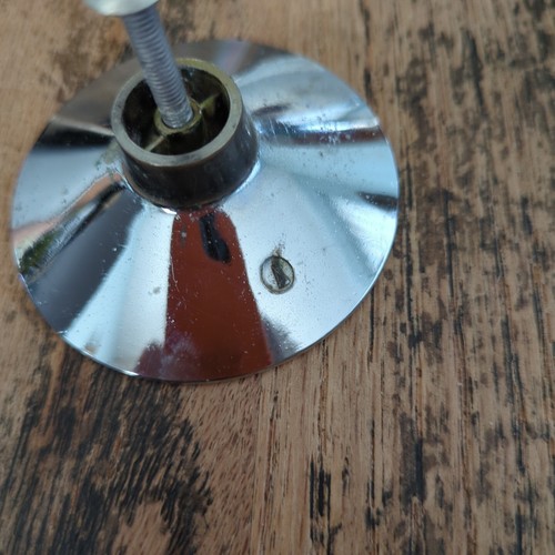 20 Vintage 50s 60s Mid Century Chrome 2.5 in. Round Concave Bevelled Knob Pull - Picture 9 of 9