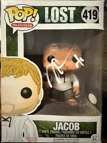 MARK PELLEGRINO SIGNED HANDSIGNIERT LOST JACOB FUNKO POP #419 PSA COA RARE!