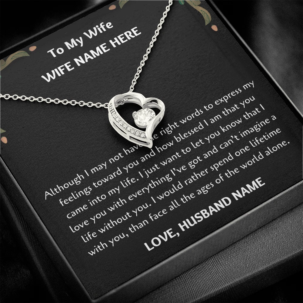 Necklace for online wife for christmas