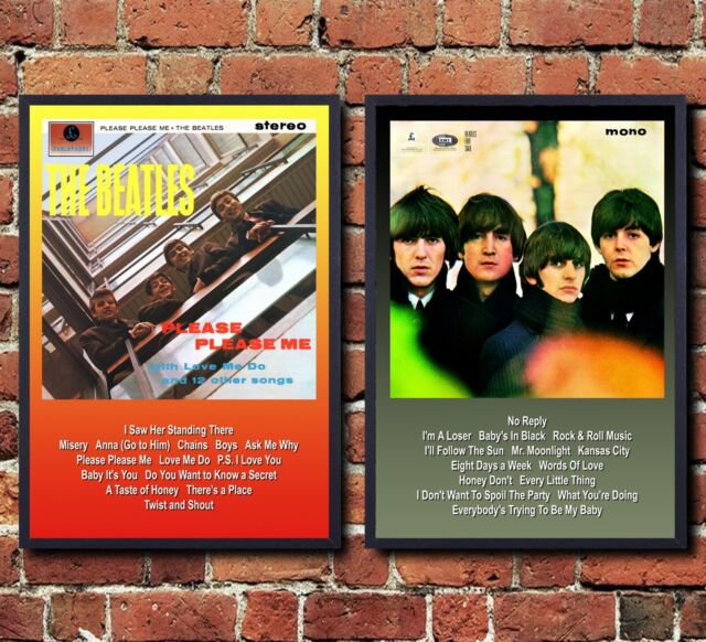 Beatles For Sale Please Please Me A5 A4 A3 Album Vinyl Song Poster Beatles For Sale Please Please Me A5 A4 A3 Album Vinyl Song Poster