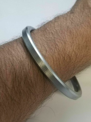 Brazalete SARBLOH Hierro Puro Sikh Kaur Plano Kada Singh Khalsa Tradicional 5K Kara F4 - Imagen 9 de 12