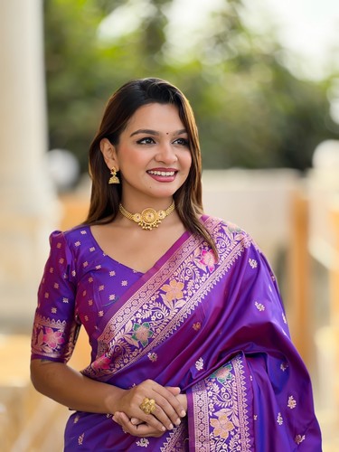 Party Wear Saree Blouse Bollywood Bridal Silk Bollywood Sari Indian Wedding New - Picture 73 of 98