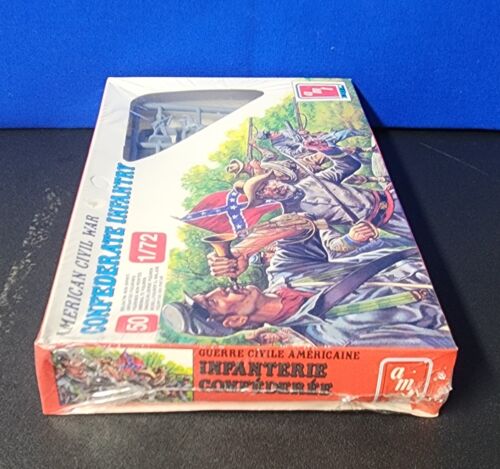 1988 AMT Ertl 1/72 American Civil War Confederate Infantry #8657 Sealed - Picture 4 of 7