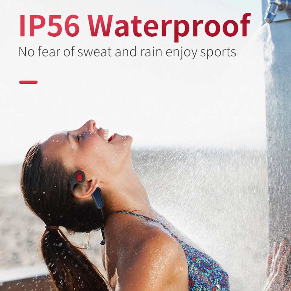 Bone Conduction Bluetooth 5.0 Earphone Running Sport Wireless Headphone with Mic - Image 2 of 4