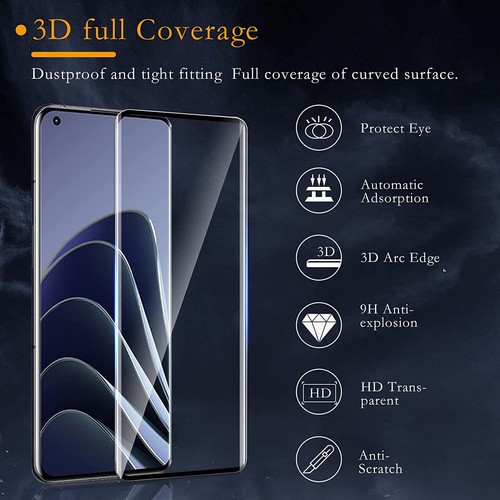 [3Pack] Screen Protector For OnePlus 9 pro, OnePlus 10 Pro , 9H Tempered Glass - Picture 9 of 16