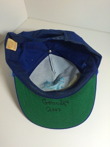 Gorra de béisbol ajustable azul manchada Maui Hill usado - Imagen 7 de 9