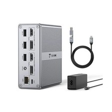 DisplayLink Docking Station Dual Monitor 4K 60HZ for MacBook, Windows, TobenO...