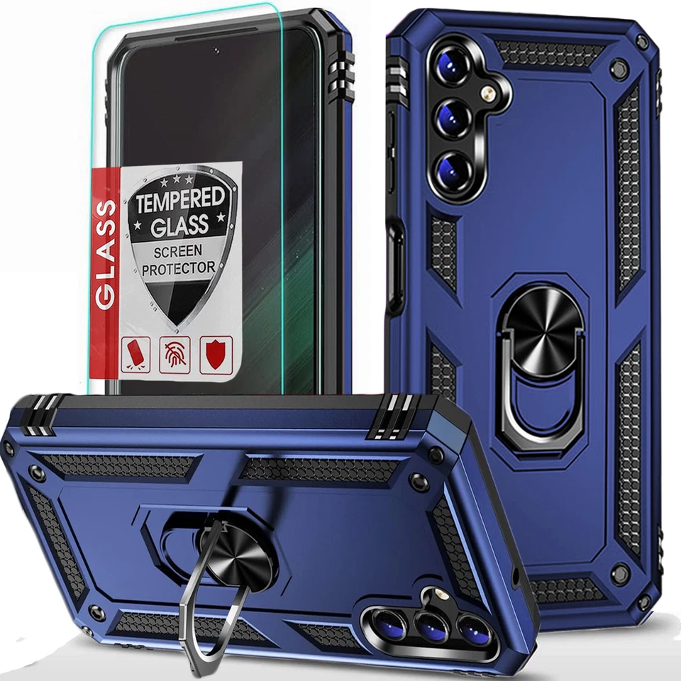 Funda para teléfono Samsung Galaxy A25 5G a prueba de golpes + Protector de vidrio templado Foto 3 de 4