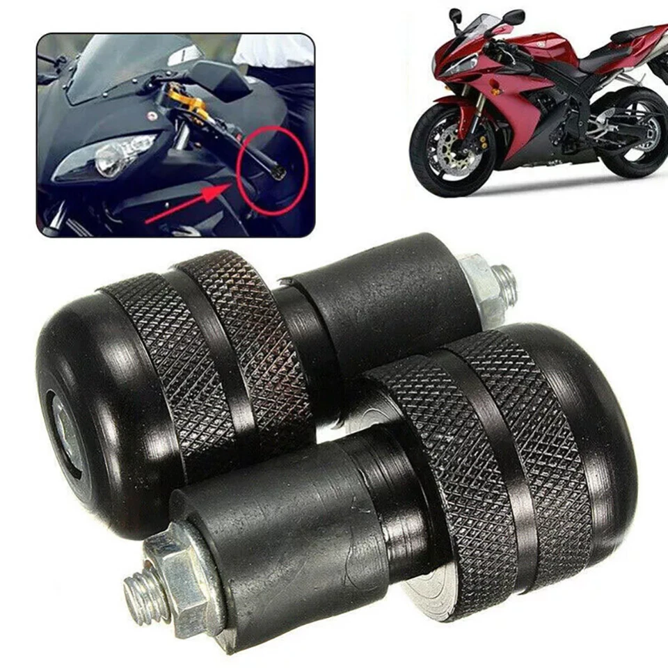 2PCS 7/8" 22mm Universal Motorcycle Bar End Caps Grips Balanced Handlebar Plugs - image 2 of 4