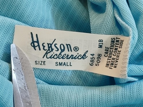 Vintage 60's Henson Kickernick Blue House Robe Housecoat Nightgown Dress Small - Picture 2 of 10