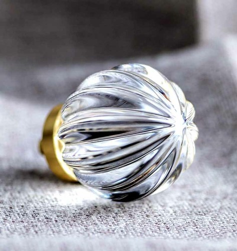 Transparent Crystal Handle Wardrobe Drawer Knob Pumpkin Handle Pull Knob - Picture 4 of 7