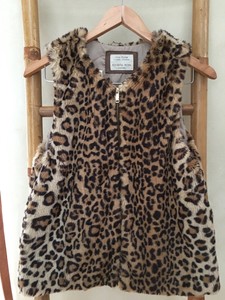 zara leopard vest