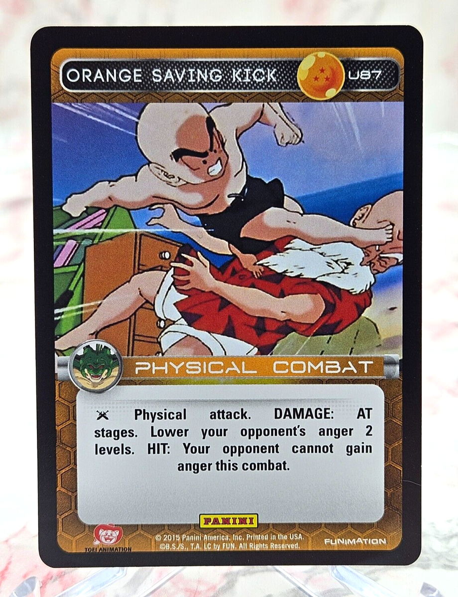DBZ Dragon Ball Z TCG Orange Saving Kick U87 Panini Heroes