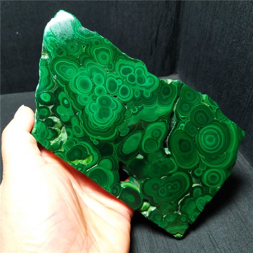 AAA 296.2G Natural Polished Malachite Pear Cabochon Gemstone Congo Africa YWD110 - Picture 1 of 12