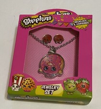 SHOPKINS Jewelry Set NECKLACE  EARRINGS Donut New 