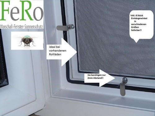 Fliegengitter-Fenster-Mücken- Insektenschutz- Alu-Rahmen -Selbstbausatz-FeRo