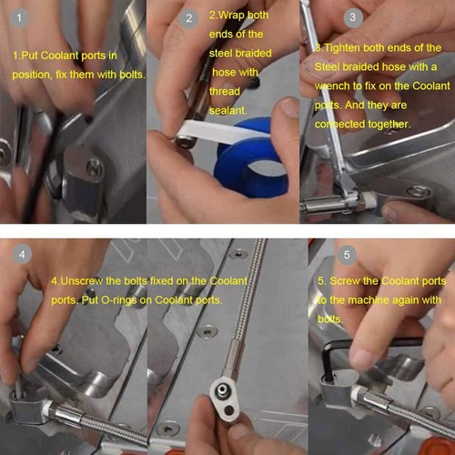 For LS LS1 Throttle Body Coolant Bypass Hose Cylinder Head Steam Port Crossover - Picture 8 of 12