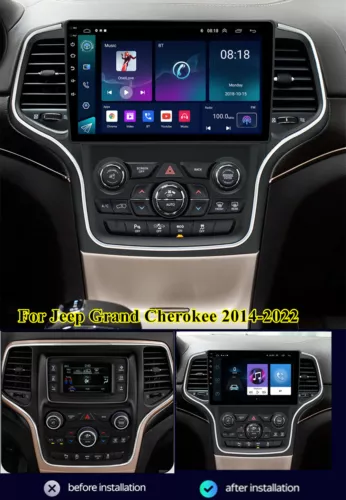CARPLAY FOR 2014-2022 JEEP GRAND CHEROKEE ANDROID 13.0 CAR STEREO RADIO GPS NAVI - Picture 5 of 24