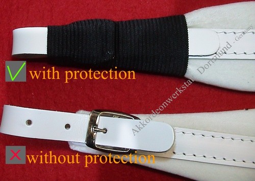 4 x Schnallenschutz für Akkordeon- Gurte, 4 x accordion strap buckles protection - Bild 2 von 11